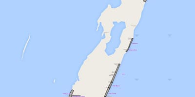 Карта на амбра caye Белизе