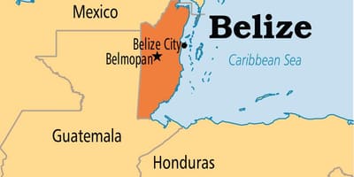 Карта на belmopan Белизе