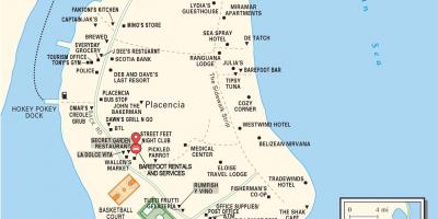 Карта на placencia село Белизе